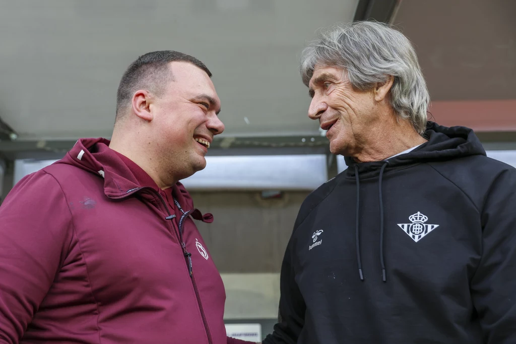Adrian Siemieniec i Manuel Pellegrini Adrian Siemieniec i Manuel Pellegrini