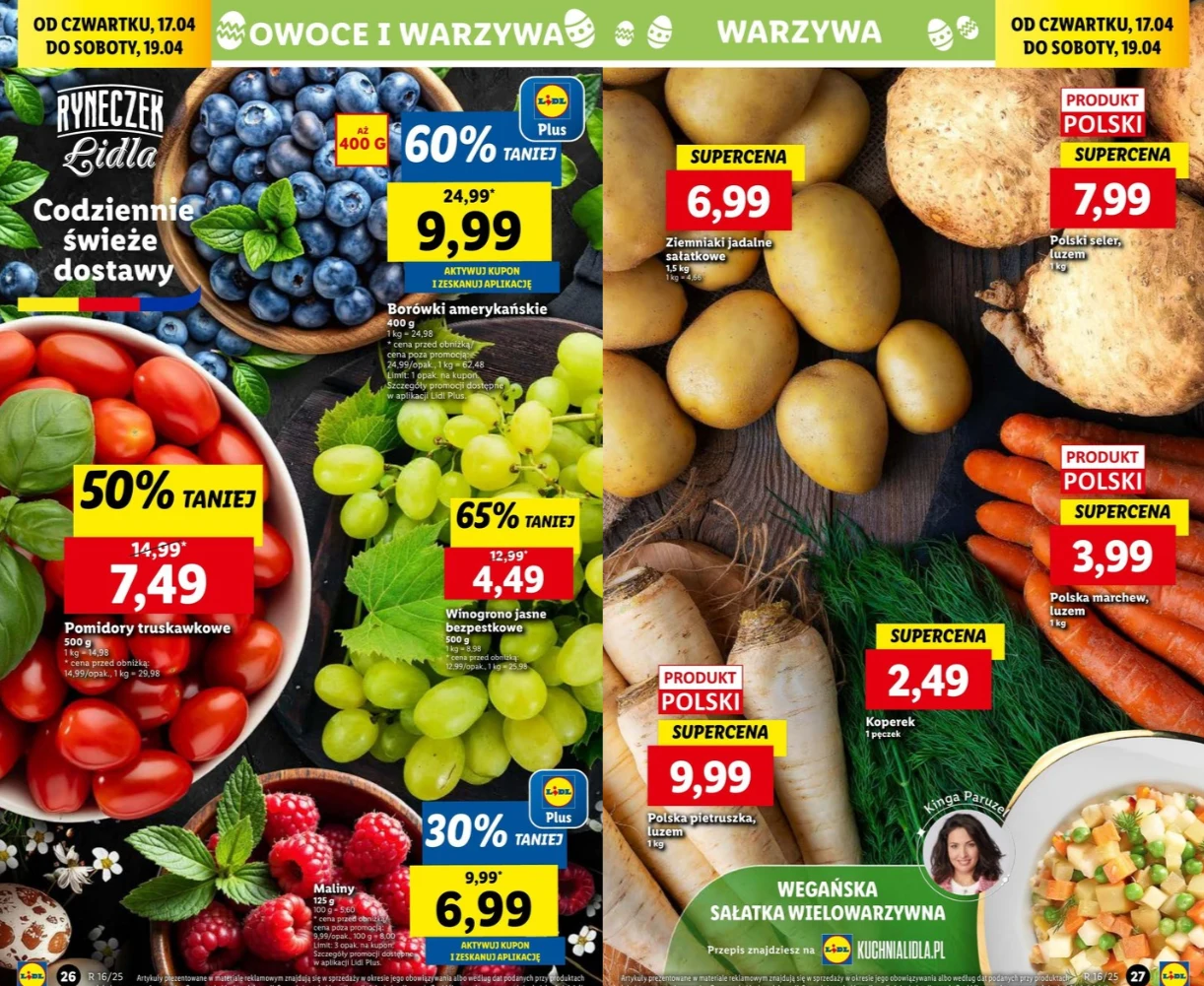 Tanie owoce w Lidlu – truskawki, maliny, borówki i winogrona w supercenach Tanie owoce w Lidlu – truskawki, maliny, borówki i winogrona w supercenach