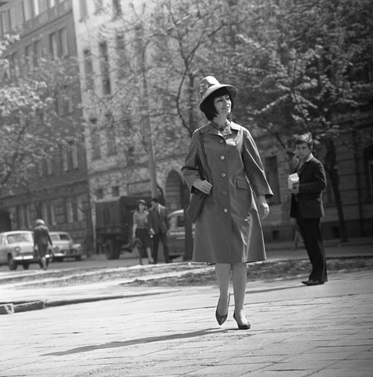 Krystyna Konarska w Warszawie w połowie lat 60.