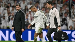 Kylian Mbappe podczas meczu z Arsenalem, 16.04.2025 r.