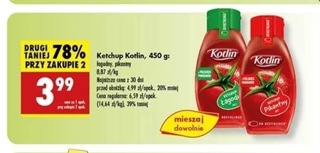 Kotlin Ketchup łagodny 450 g