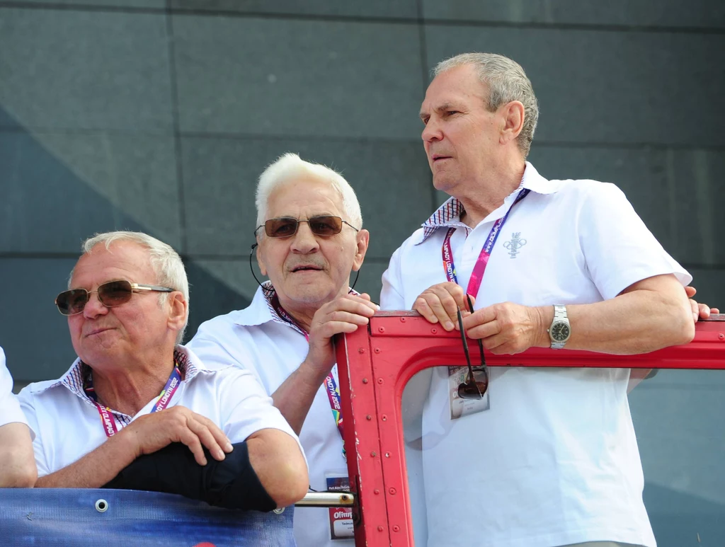 Od lewej: Jerzy Kulej, Tadeusz Walasek, Jan Szczepański. Całe trio tuzów polskiego boksu niestety już świętej pamięci...