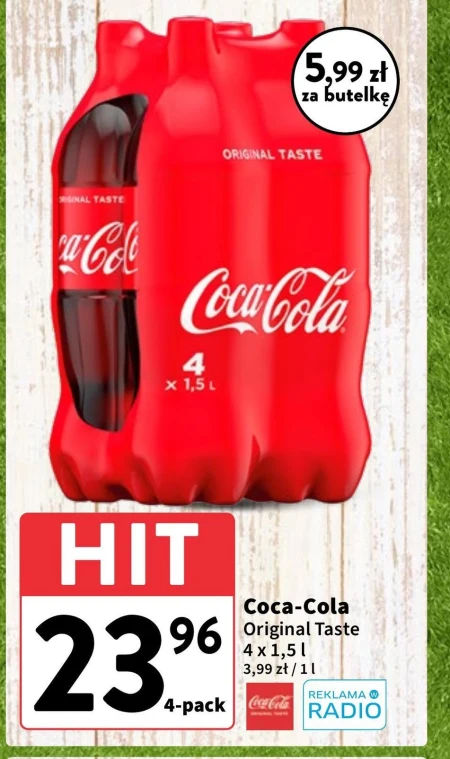 Coca-Cola Napój gazowany 4 x 1,5 l