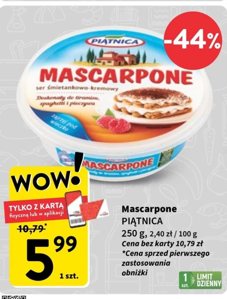 Piątnica Ser Mascarpone 250 g