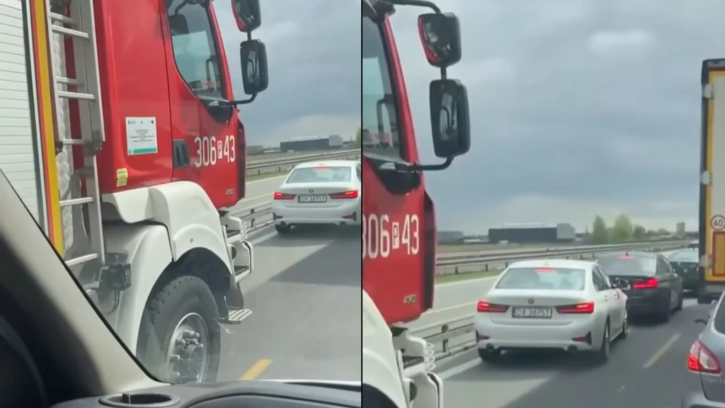 Wypadek na A2 pod Poznaniem. Służby nie mogły dojechać 
