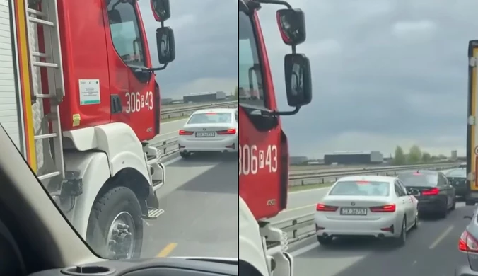 Wypadek na A2 pod Poznaniem. Służby nie mogły dojechać 