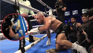 Mathieu Germain wypadł za ring w starciu z Daltonem Smithem