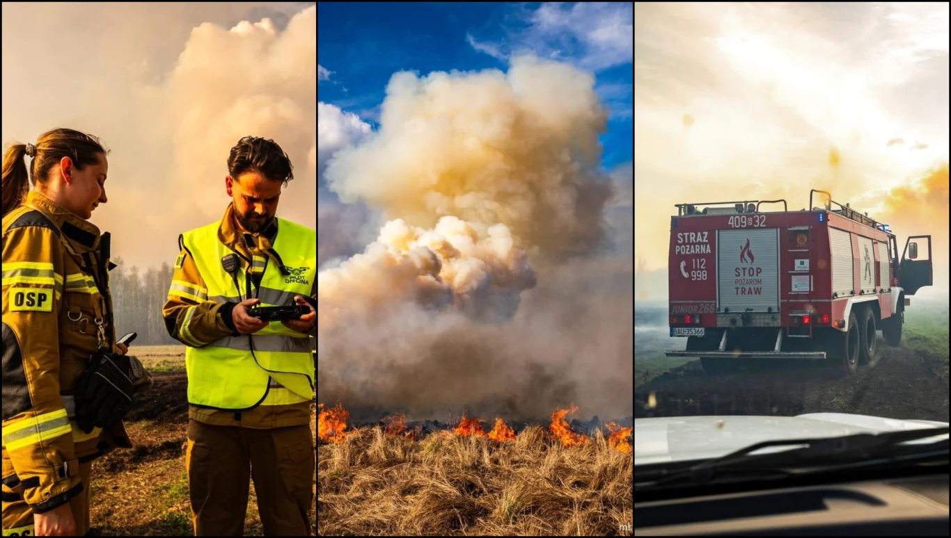 Pożar w Biebrzańskim Parku Narodowym powiększa się article cover