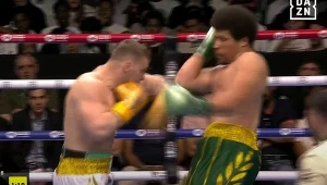 Piotr Łącz (z lewej) w walce z reprezentantem Belgii, Michaelem Pirottonem