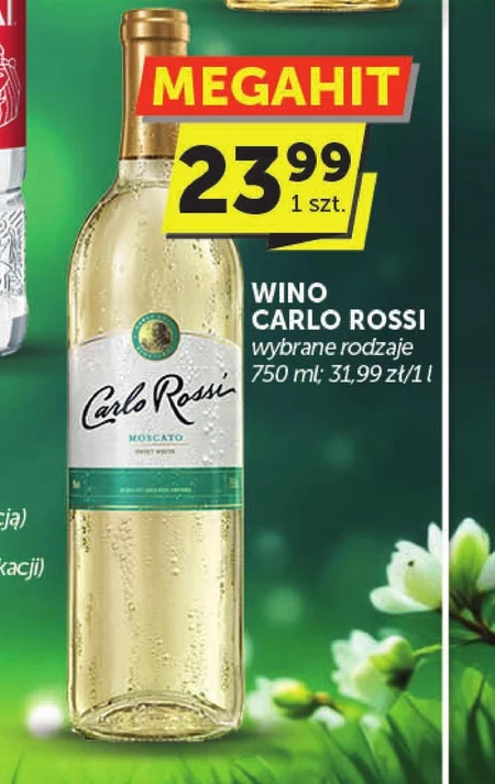 Carlo Rossi Moscato Wino białe słodkie kalifornijskie 750 ml