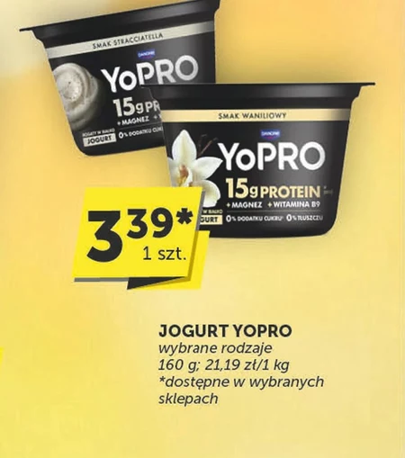 Danone YoPro Jogurt smak stracciatella 160 g