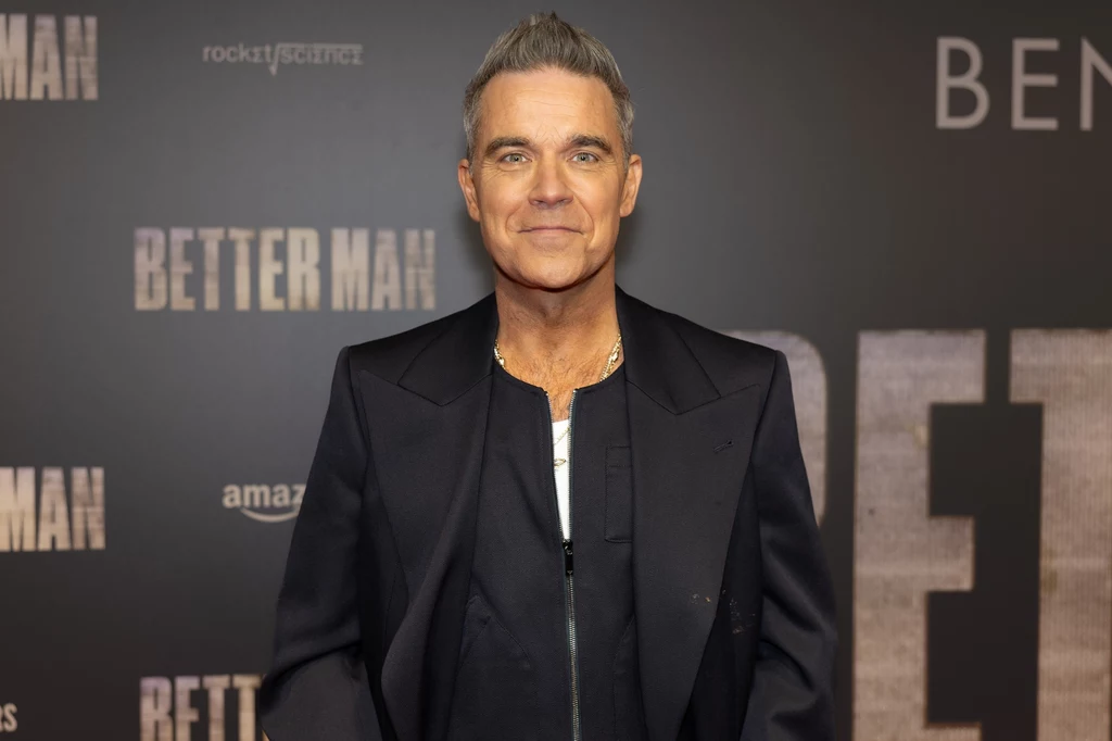 Robbie Williams podczas premiery filmu "Better Man" Robbie Williams podczas premiery filmu "Better Man"
