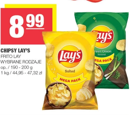 Lay's Chipsy ziemniaczane solone 200 g
