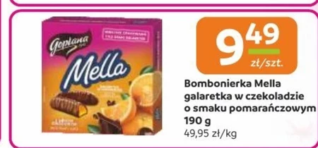 Goplana Mella Galaretka w czekoladzie o smaku pomarańczowym 190 g