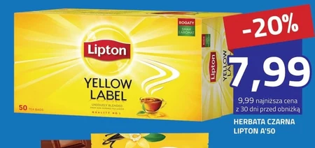 Lipton Yellow Label Herbata czarna 100 g (50 torebek)