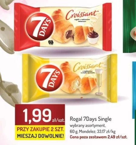 7 Days Croissant z nadzieniem kakaowym 60 g