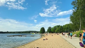 Plaża miejska w Olsztynie. Zdjęcie ilustracyjne.