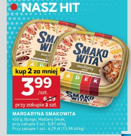 Smakowita Margaryna maślany smak 450 g
