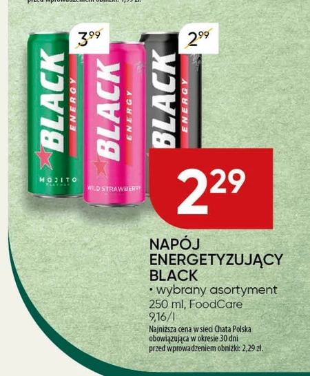 Black Energy Mojito Gazowany napój energetyzujący 250 ml