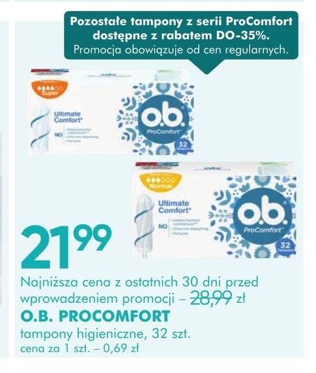 O.B. Original Normal Tampony 32 sztuki