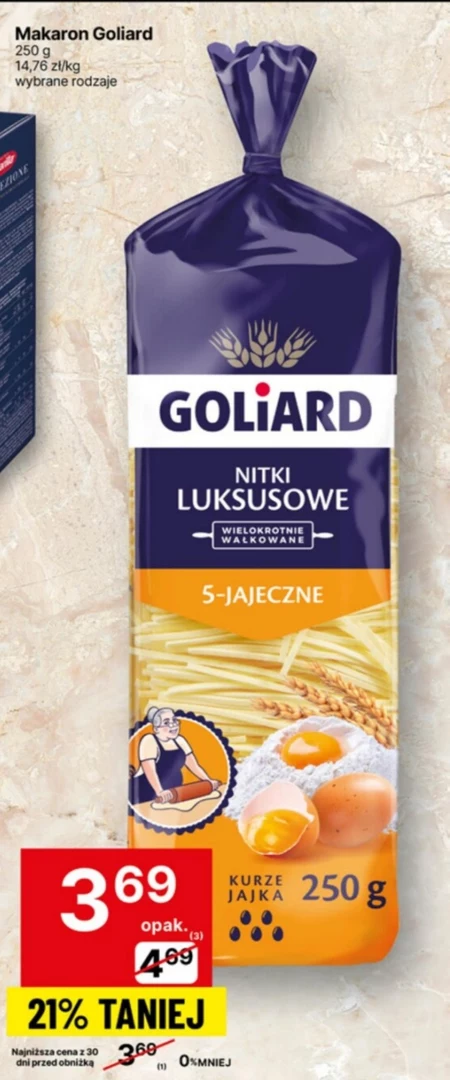 Goliard Makaron 5 jajeczny nitki luksusowe 250 g
