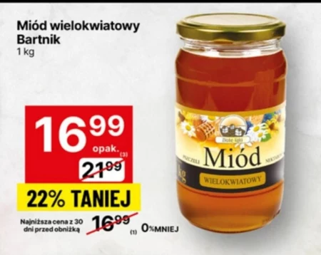 Złote łąki Miód nektarowy wielokwiatowy pszczeli 1 kg