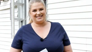 Elżbieta Romanowska na planie "Naszego nowego domu"