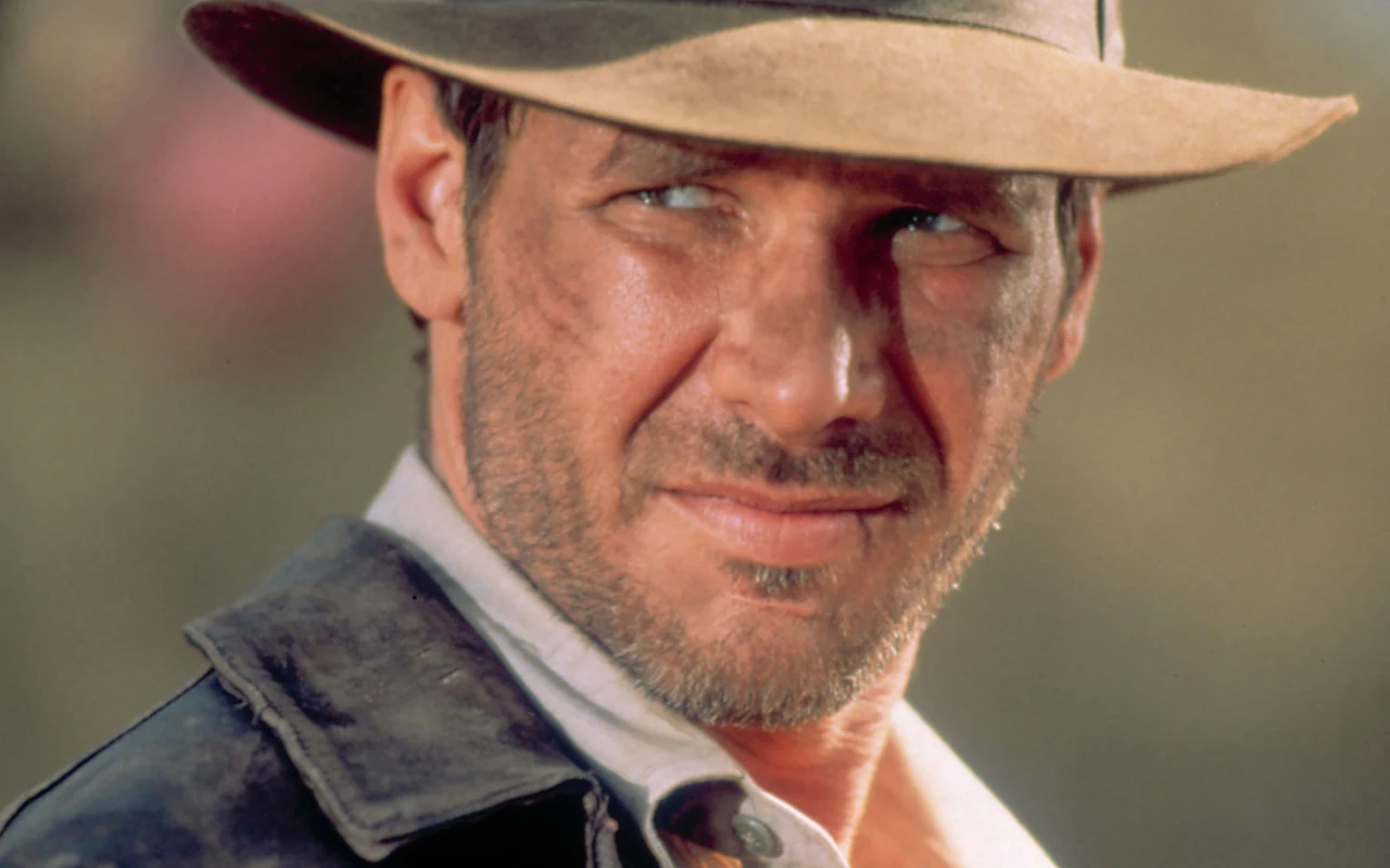Harrison Ford w filmie "Indiana Jones i Świątynia Zagłady" z 1984 roku