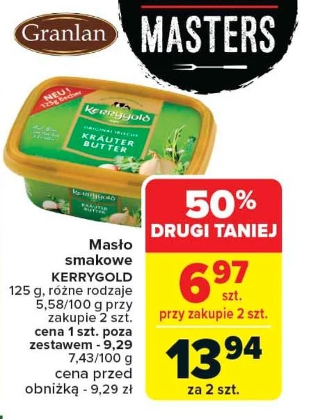 Kerrygold Oryginalne masło irlandzkie z ziołami 125 g