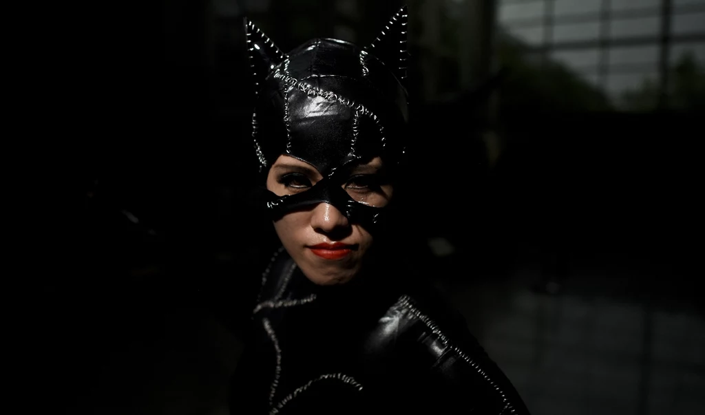Chińska cosplayerka w stroju Catwoman