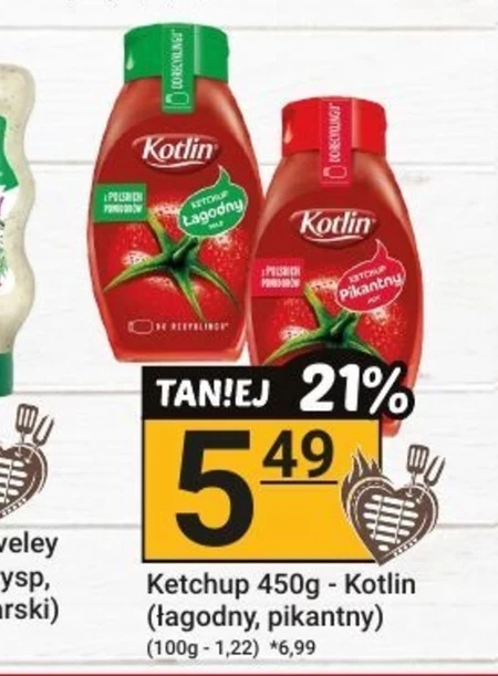 Kotlin Ketchup łagodny 450 g