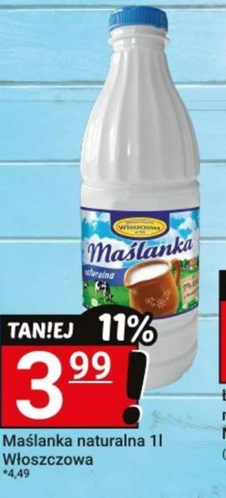 Włoszczowa Maślanka naturalna 1000 g