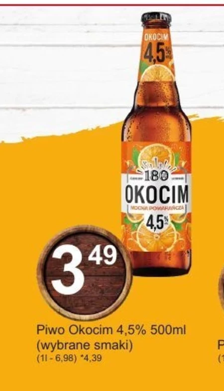 Okocim Piwo jasne mocna pomarańcza 500 ml