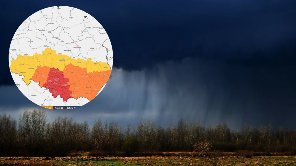 Silne i niebezpieczne burze nad Polską. IMGW wydał alerty Silne i niebezpieczne burze nad Polską. IMGW wydał alerty
