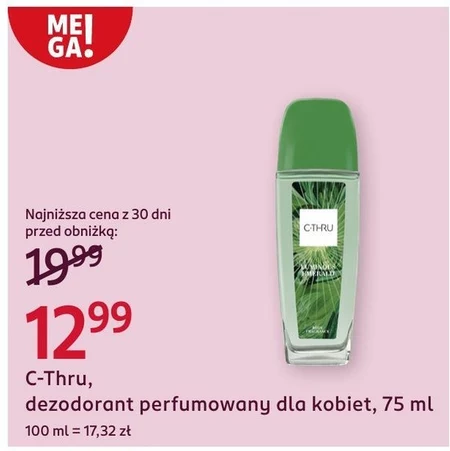 C-Thru Luminous Emerald Zapachowy dezodorant z atomizerem 75 ml