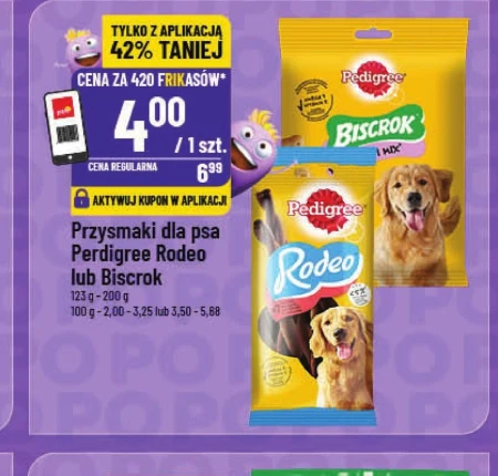 Pedigree Rodeo Karma uzupełniająca dla psów z wołowiną 123 g (7 sztuk)