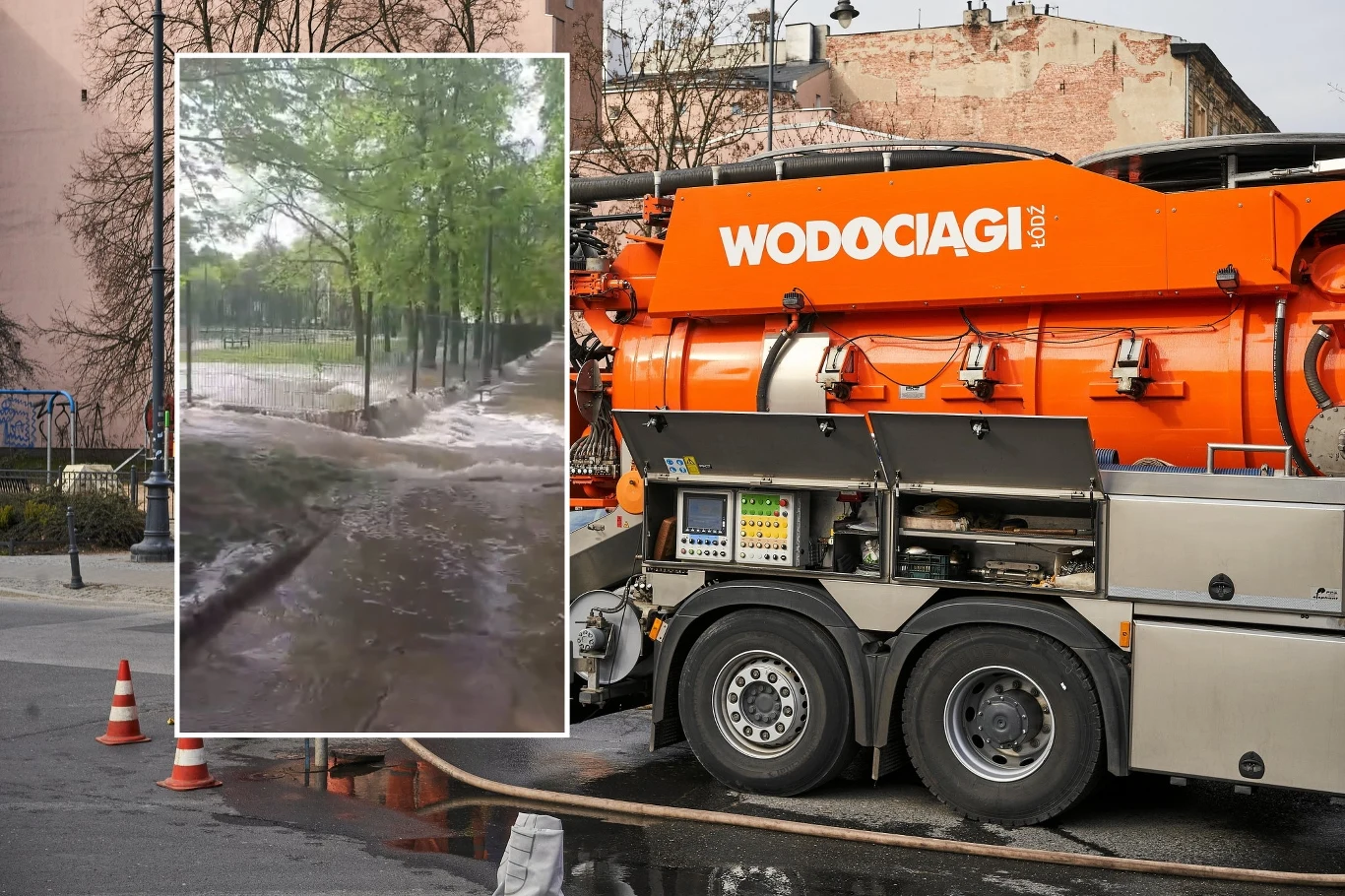 W Łodzi doszło do poważnej awarii wodociągu. Na miejscu pracują odpowiednie służby article cover