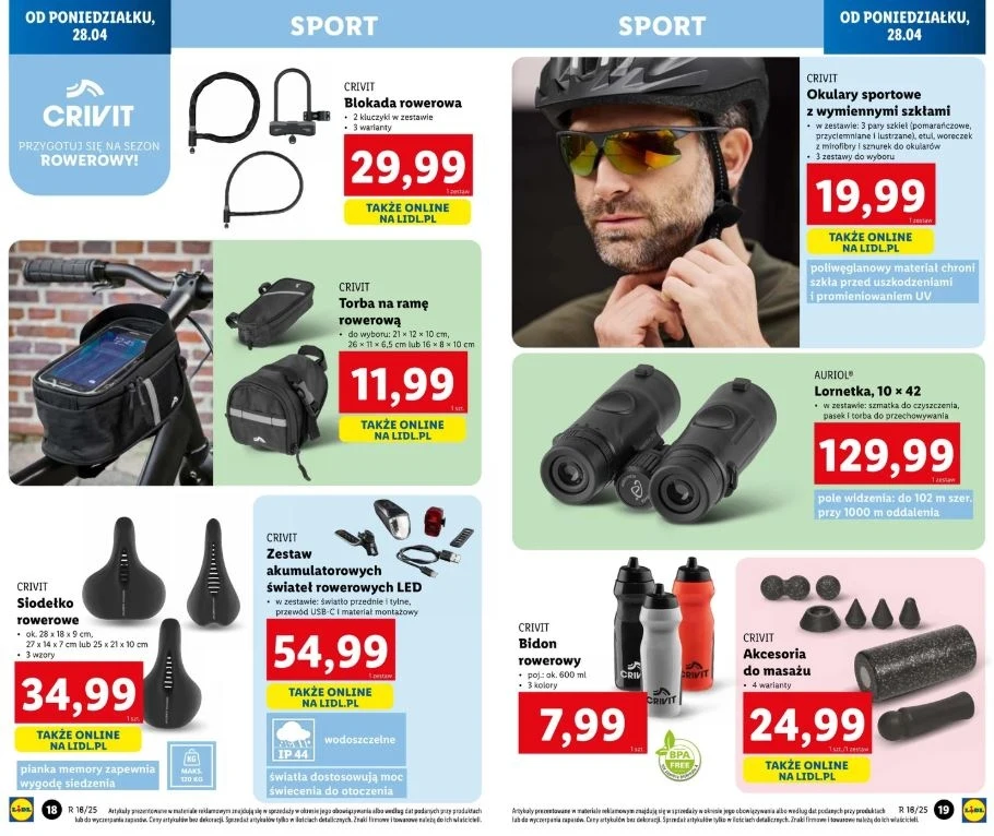 Lidl oferuje akcesoria rowerowe.