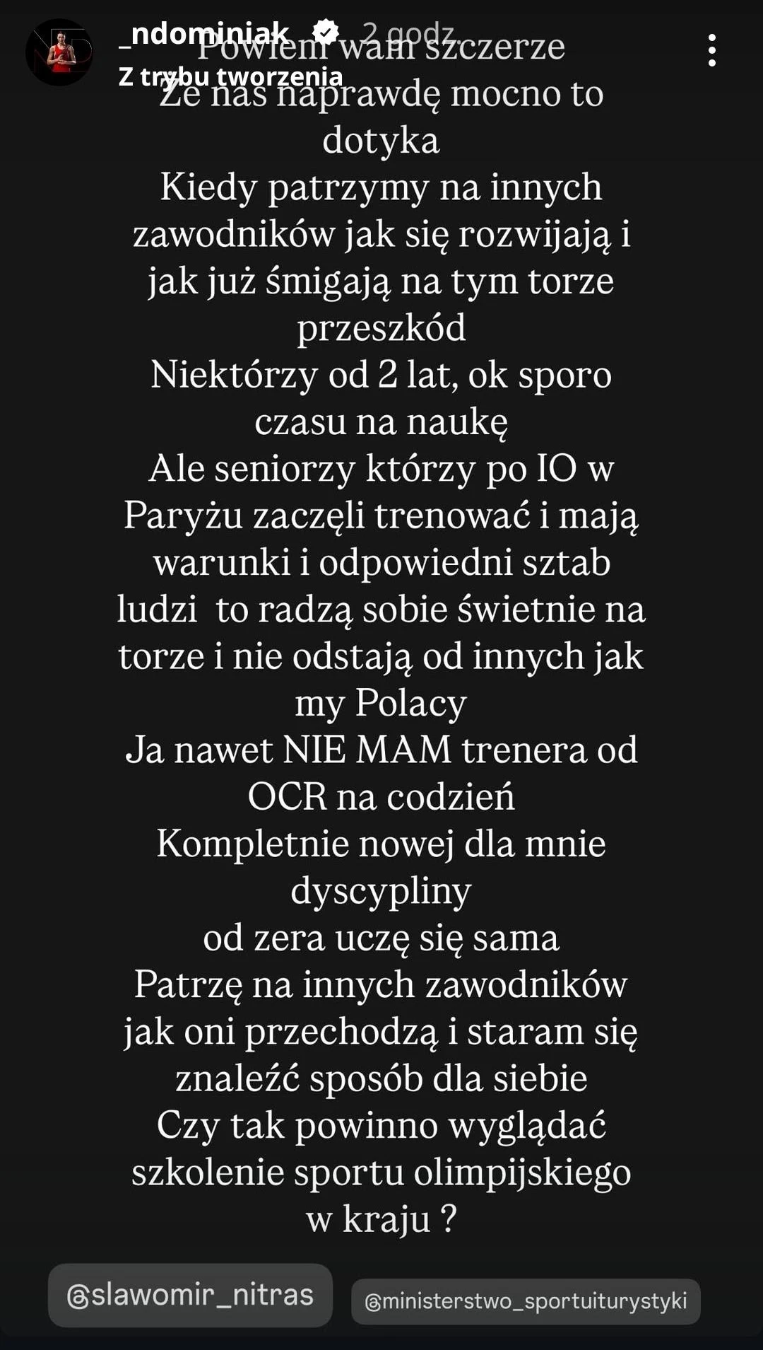 Wpis Natalii Dominiak