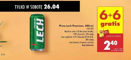 Lech Premium Piwo jasne 500 ml