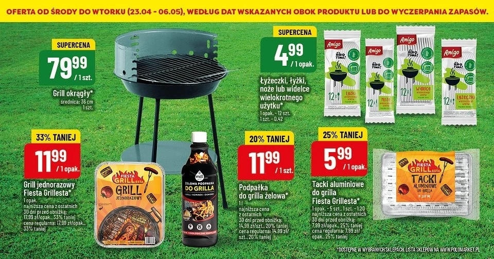 Szykujesz się na majówkę? POLOmarket ruszył z pełną ofertą grillową!