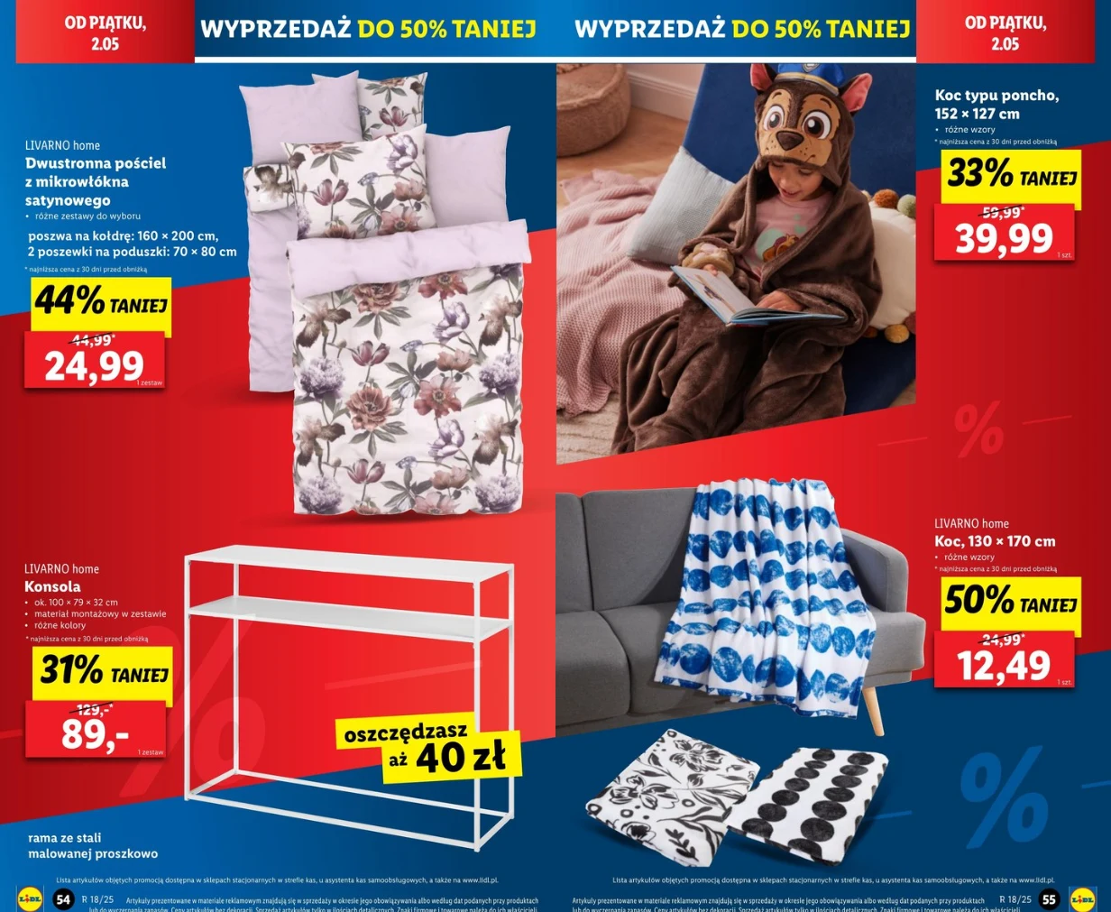 Na wyprzedaży Lidla znajdziemy też tekstylia 