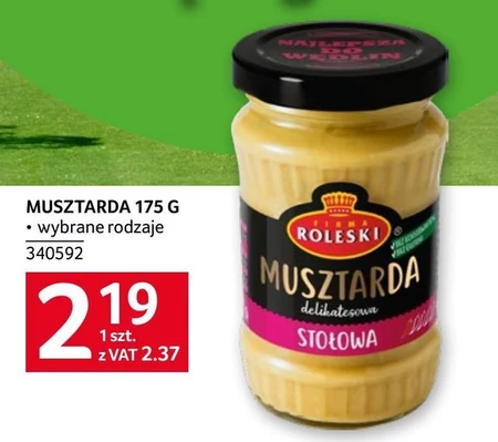 Firma Roleski Musztarda delikatesowa stołowa 175 g