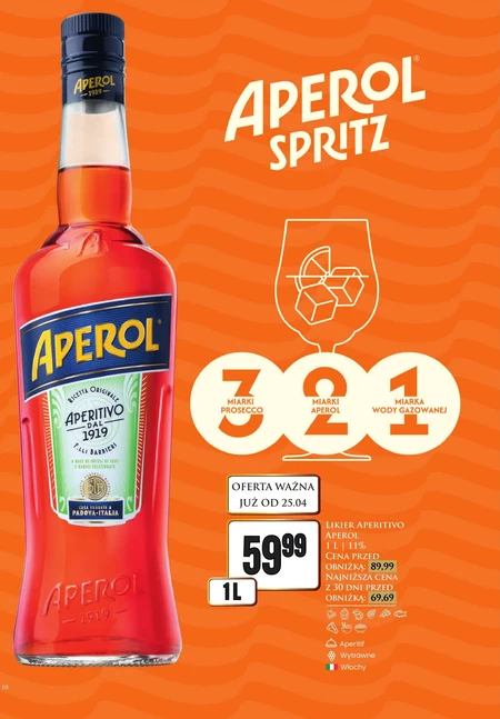 Aperol Napój alkoholowy 1 l