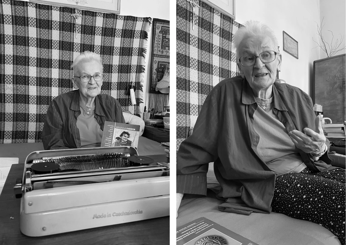 Urszula Figwer w trakcie swoich obszernych opowieści, które spisywała także na maszynie w formie pamiętnika