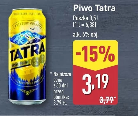 Tatra Piwo jasne pełne 500 ml