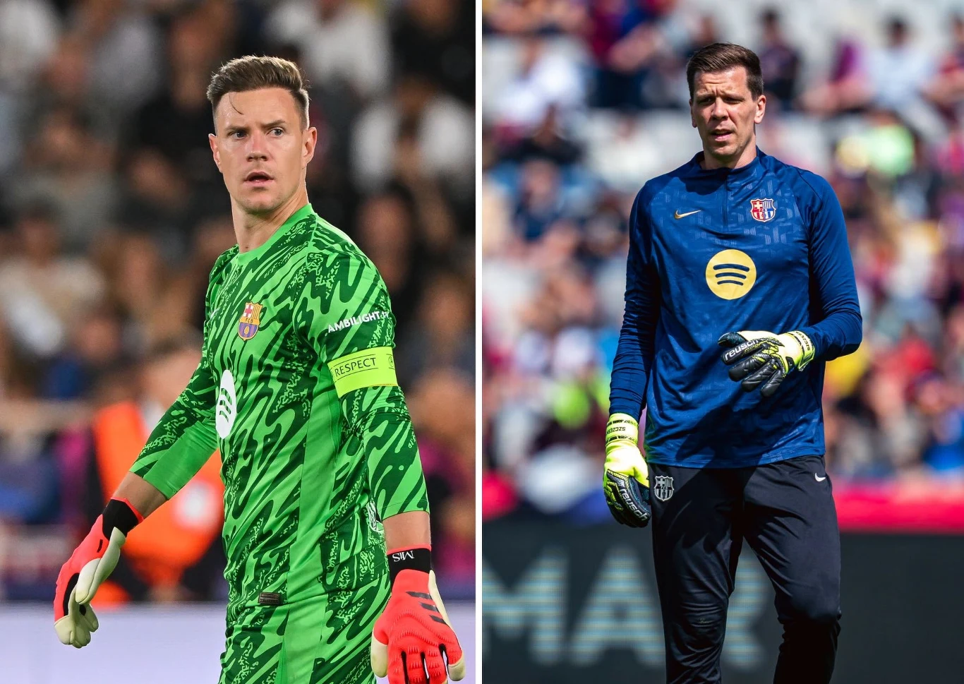 Marc-Andre ter Stegen i Wojciech Szczęsny/ Chris Ricco - UEFA/UEFA via Getty Images