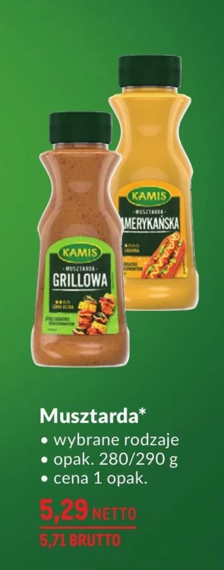 Kamis Musztarda grillowa 290 g