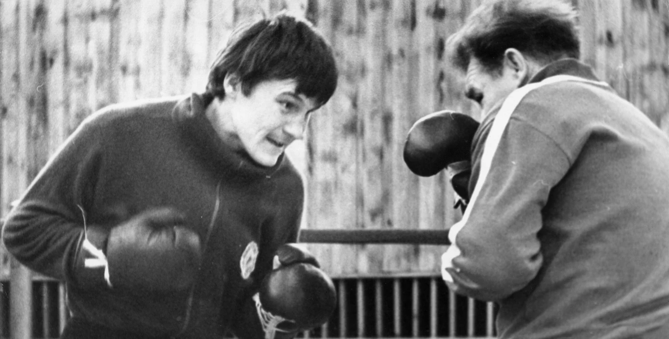 Ryszard Tomczyk (z lewej) i trener Józef Kruża