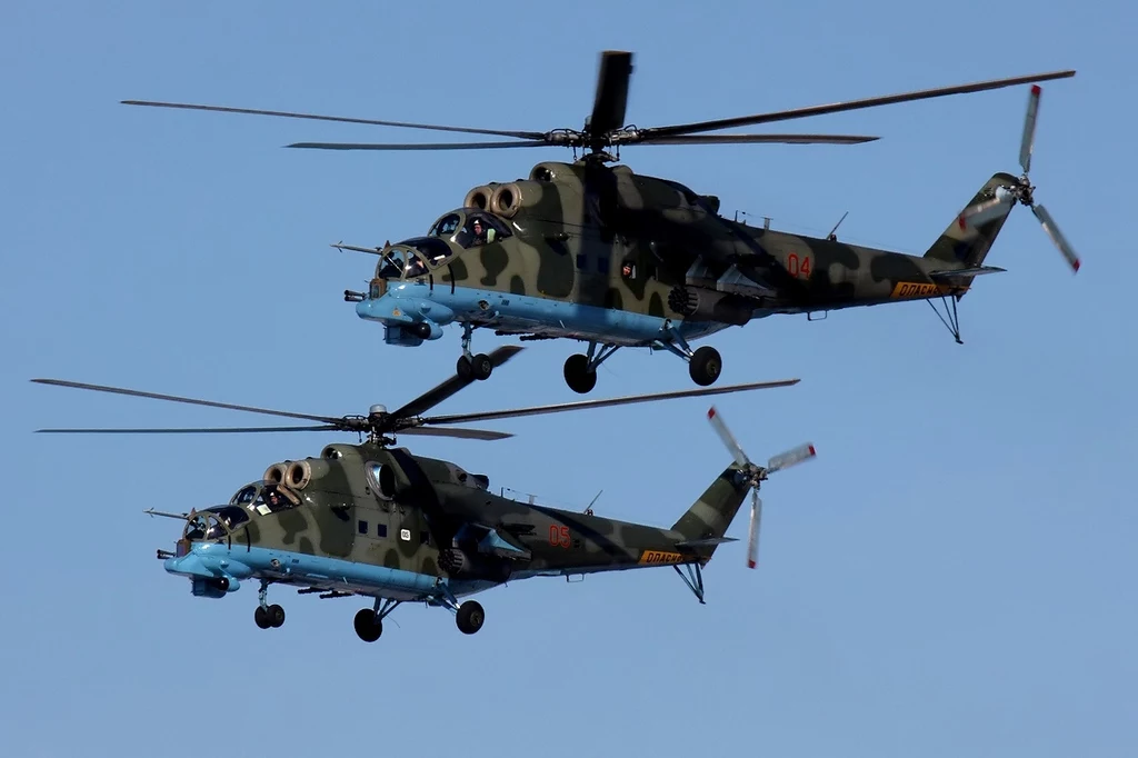 Rosyjskie śmigłowce Mi-24 (zdj. ilustracyjne) Rosyjskie śmigłowce Mi-24 (zdj. ilustracyjne)